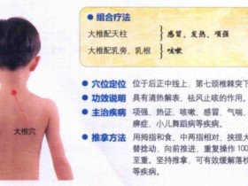 大椎穴的准确位置图