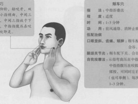 颊车的准确位置图,颊车穴的功效与作用