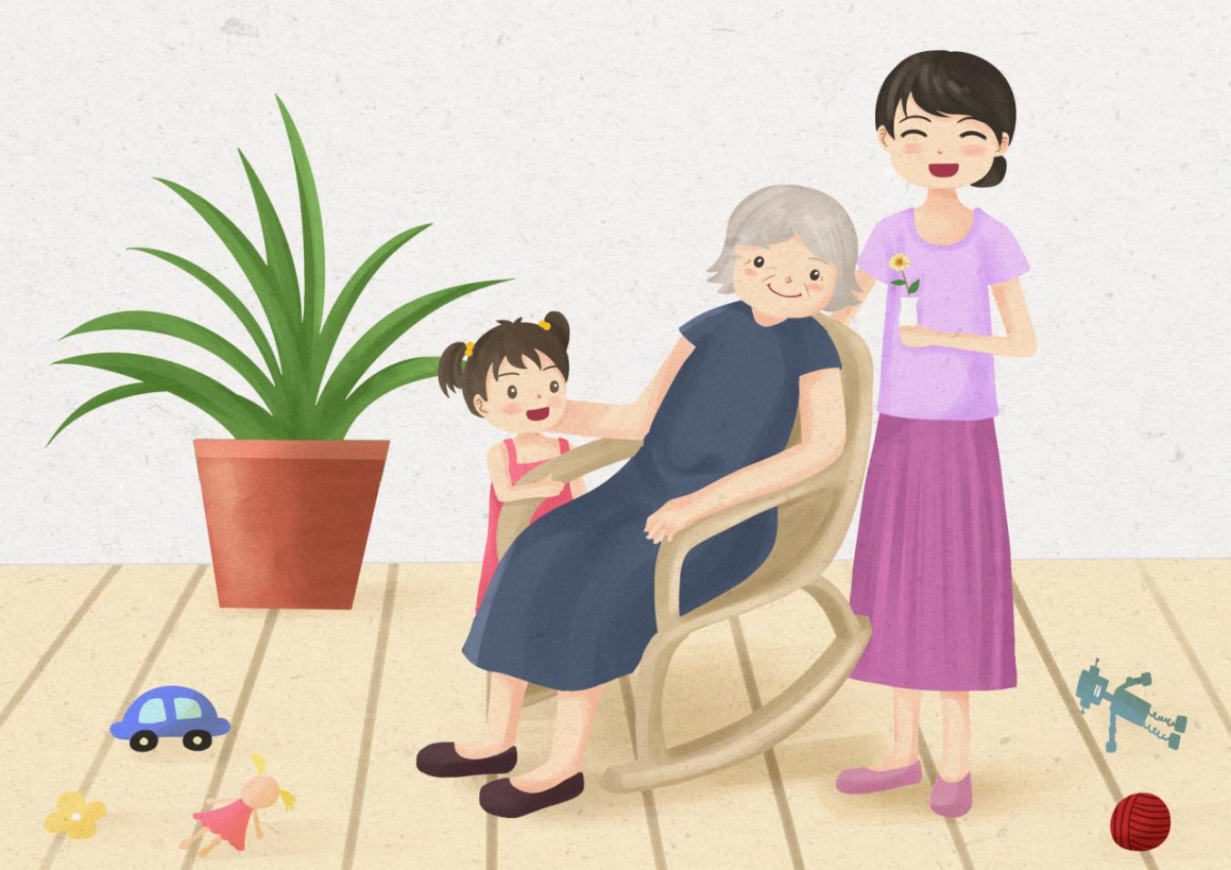 摄图网_400171058_陪伴老人（非企业商用）