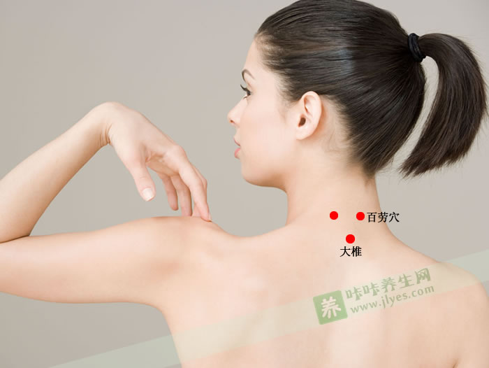 颈百劳穴的位置图
