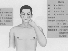四白的准确位置图,四白穴的功效与作用