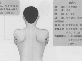 肩贞的准确位置图,肩贞穴的功效与作用