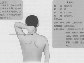 大椎的准确位置图,大椎穴的功效与作用