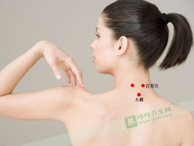 颈百劳穴位位置图,颈百劳穴的作用可治疗失眠