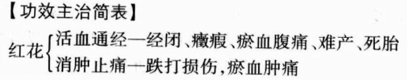 红花（藏红花）的功效与作用