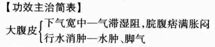 大腹皮的功效与作用