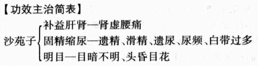 沙苑子的功效与作用