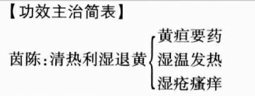 茵陈的功效与作用