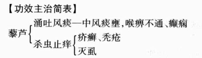 藜芦的功效与作用