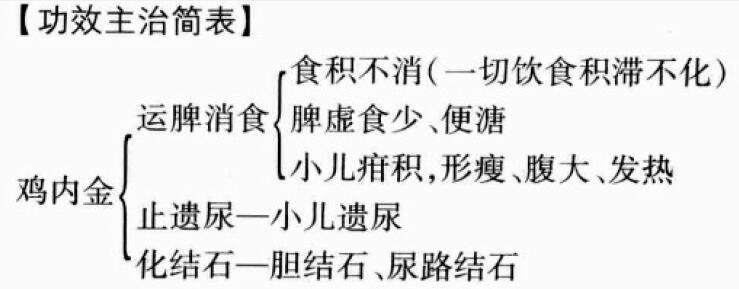 鸡内金的功效与作用