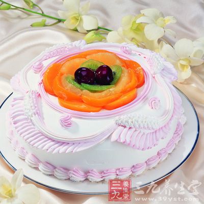 鸡蛋果奶油蛋糕