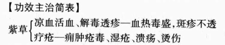 紫草的功效与作用