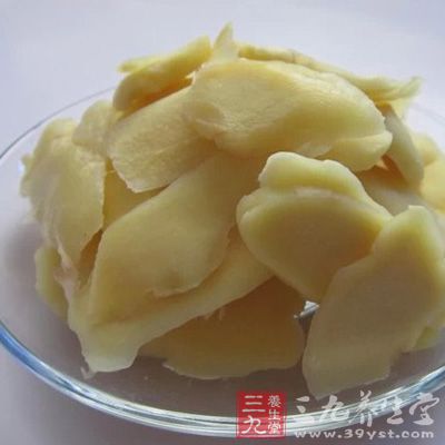 洋姜300克，精盐2克，味精1.5克，酱油3克、醋10克，白糖15克，香油5克