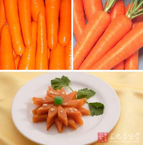 胡萝卜、菠菜、苋菜、苜蓿、红心甜薯、南瓜、青辣椒等蔬菜中所含的维生素A原能在体内转化为维生素A。