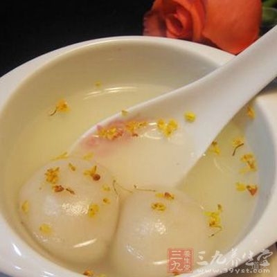 淮山药芝麻汤圆