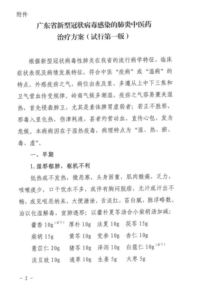 中医药治疗方案1