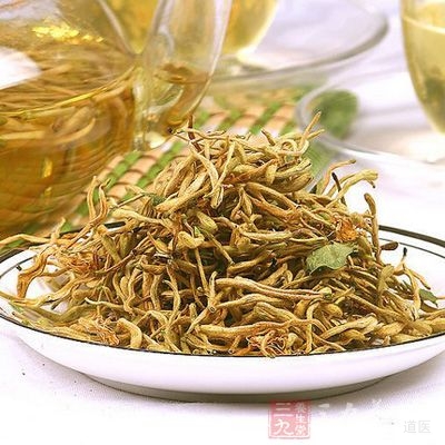 金银花茶对喉咙肿痛、感冒患者均有效