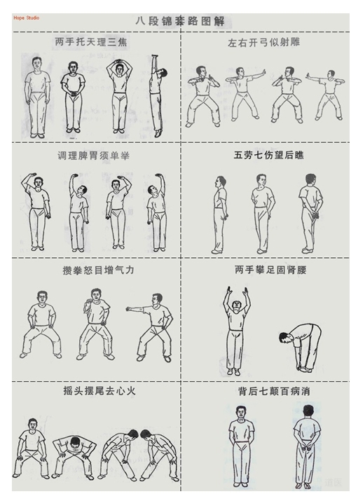 八段锦功法图解A