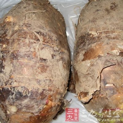 芋头为碱性食品，能中和体内积存的酸性物质，调整人体的酸碱平衡