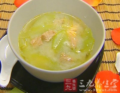 白瓜咸蛋粉丝汤