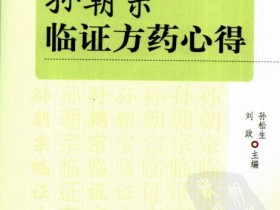 《孙朝宗临证方药心得》