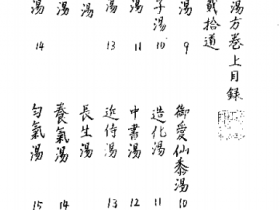 《卫生家宝汤方》